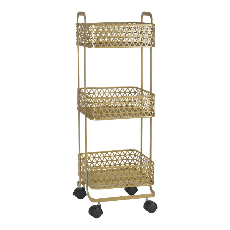 Collection by London Drugs Mobile Storage Rack - Gold