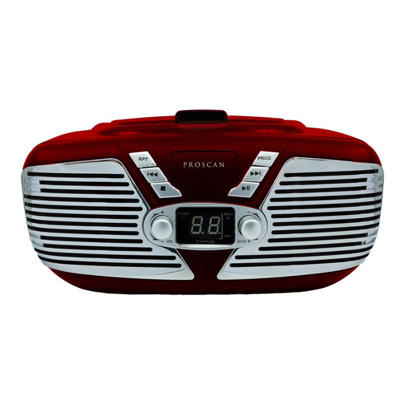Proscan Boombox - Red - PRCD211-RED