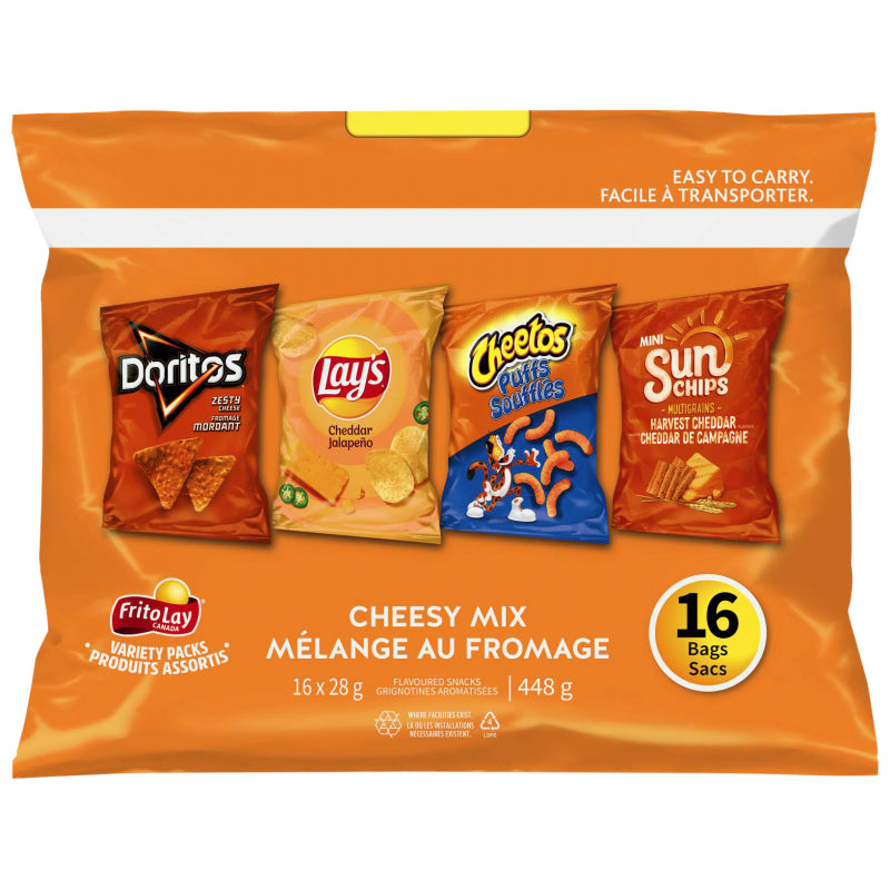 Frito-Lay Chips Variety Pack - Cheesy Mix - 448g