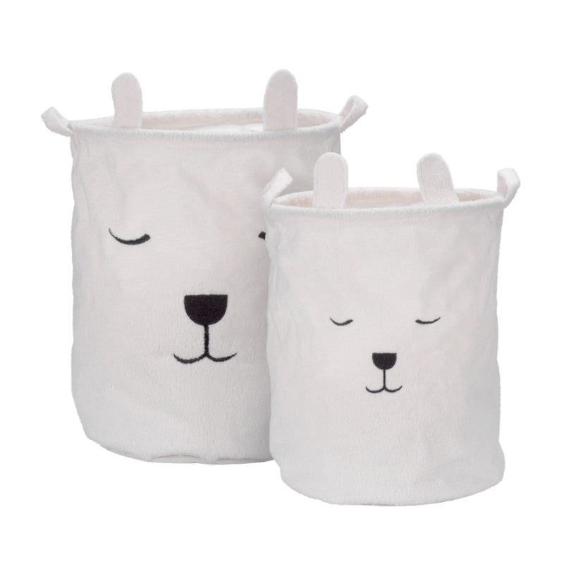 Collection by London Drugs Storage Basket - Bear - White - 2 pack