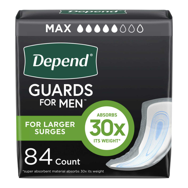 Depend Fresh Protection Incontinence Pads for Men - Maximum - 84's