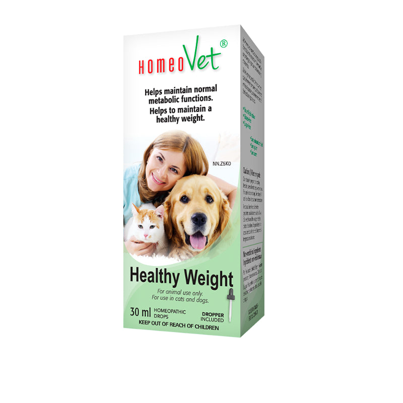 HomeoVet Homeopathic Drops for Cats and Dogs - Healthy Weight - 30ml