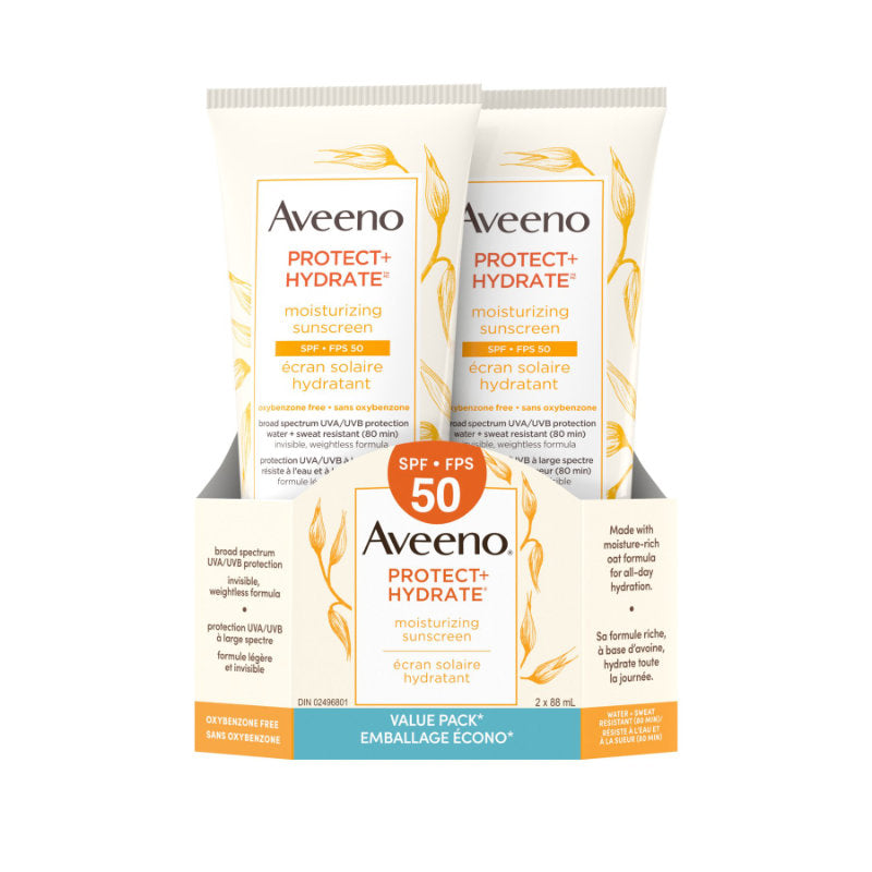 Aveeno Protect + Hydrate Moisturizing Sunscreen - SPF 50 - 2's