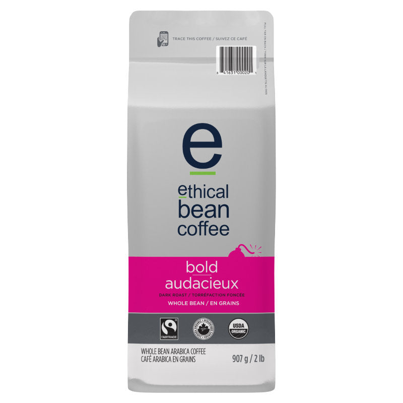 Ethical Bean Coffee - Bold Dark Roast - Whole Bean - 907g