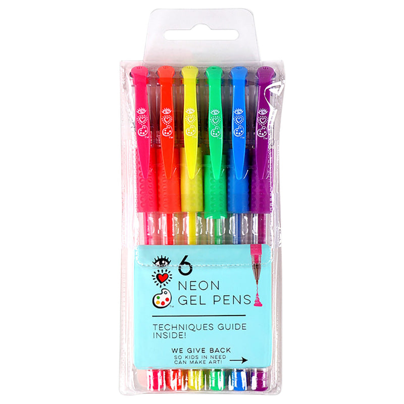 iHeart Neon Gel Pens - 6s