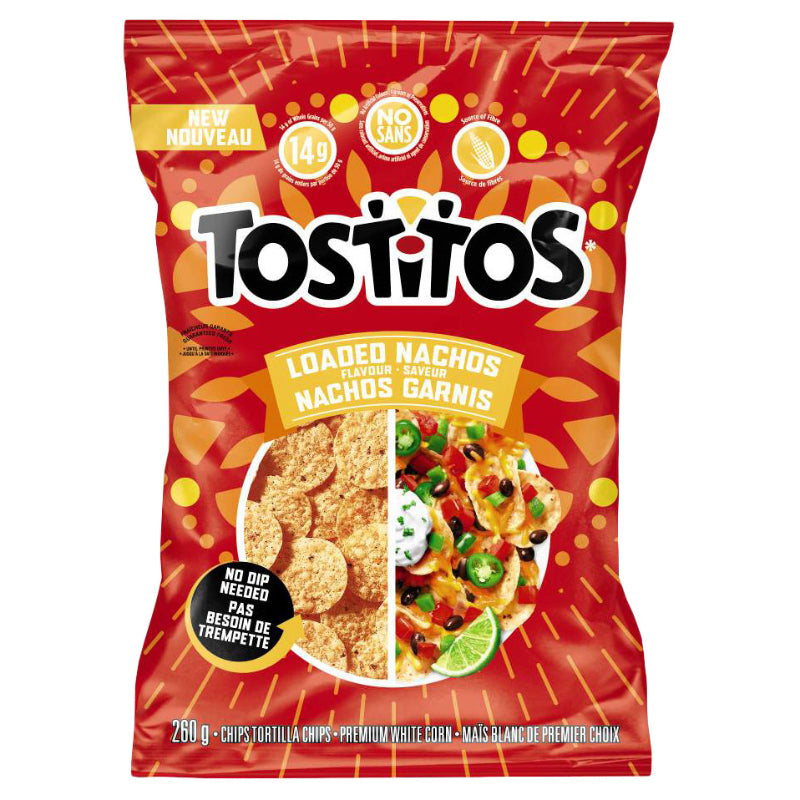 Tostitos Rounds Loaded Nachos Flavour Tortilla Chips - 260g