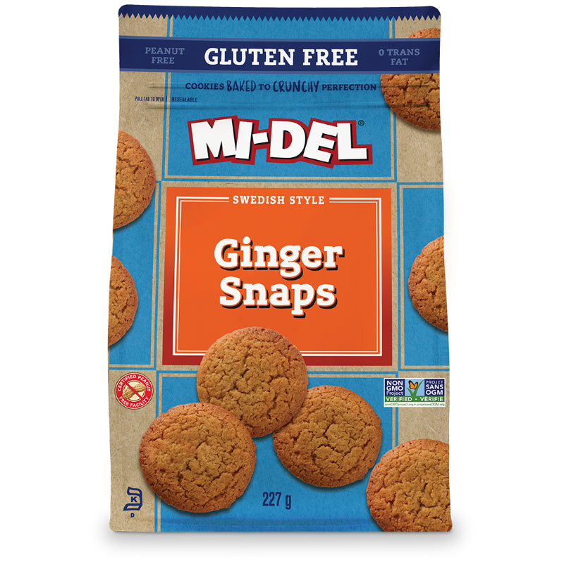 Mi-Del Wheat Free Gluten Free Ginger Snaps - 227g
