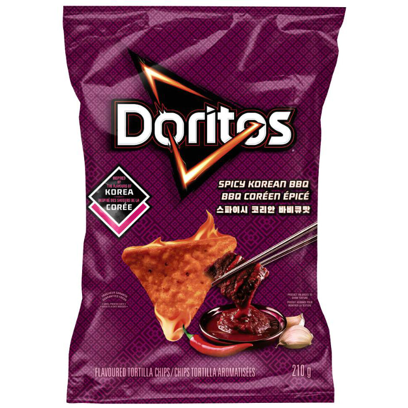 Doritos Spicy Korean BBQ Style Flavoured Tortilla Chips - 210g