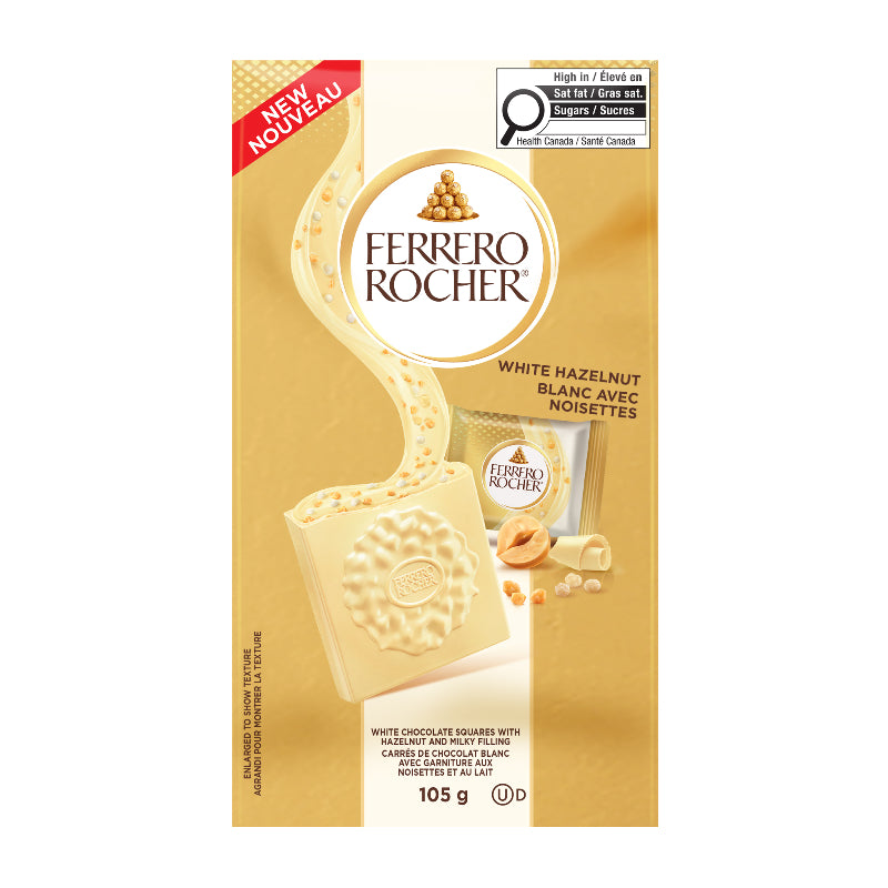 Ferrero Rocher White Chocolate Squares - 105g