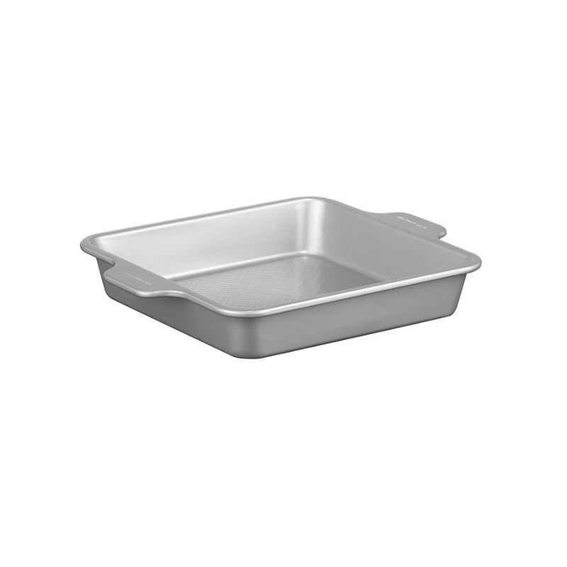 Starfrit The Rock Wave Non-Stick Square Pan - Carbon Steel - Grey - 23 cm (9 Inches)
