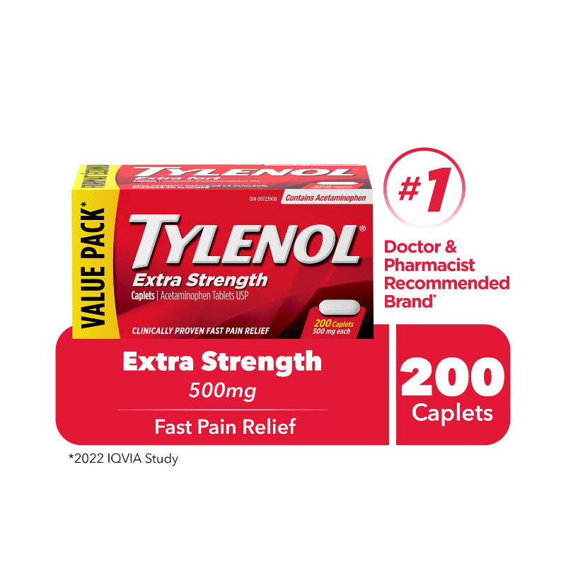 Tylenol* Extra Strength Caplets - 500mg - 200s