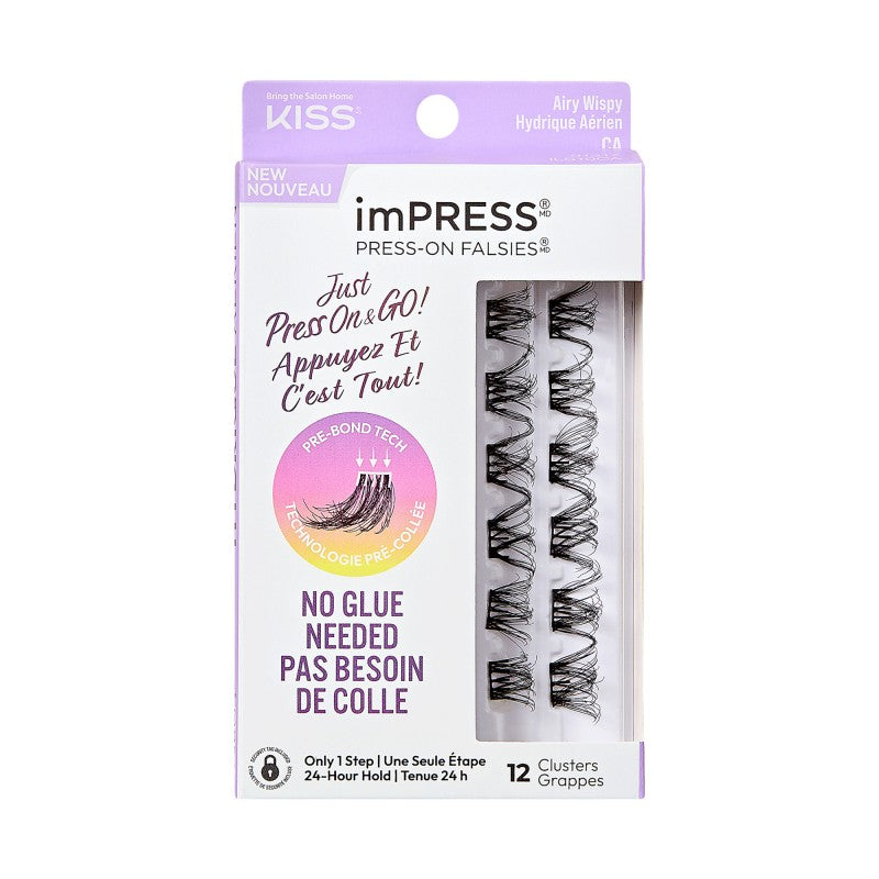 ImPRESS Press-on Falsies Airy Wispy Eyelash Extensions Kit - 12's