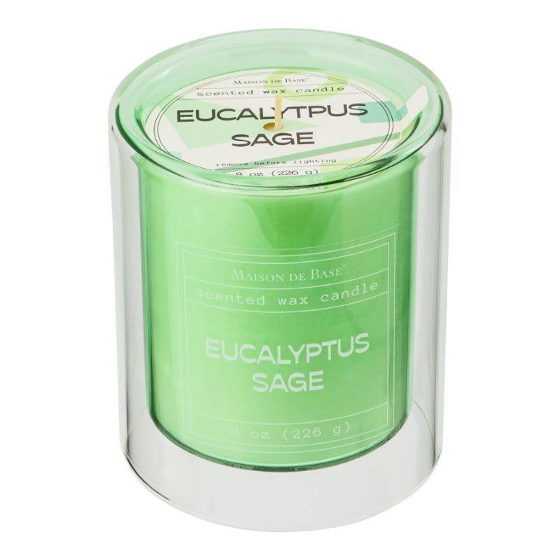 Maison De Base Candle Glass - Eucalyptus Sage - 226g
