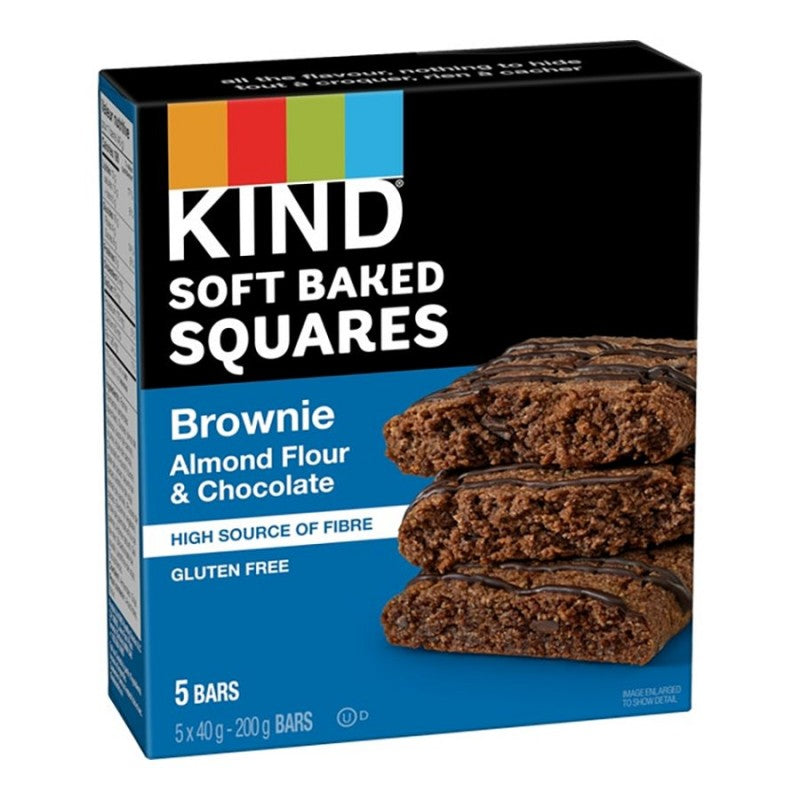 Kind Soft-Baked Squares Bar - Brownie - 5 x 40g - 200g