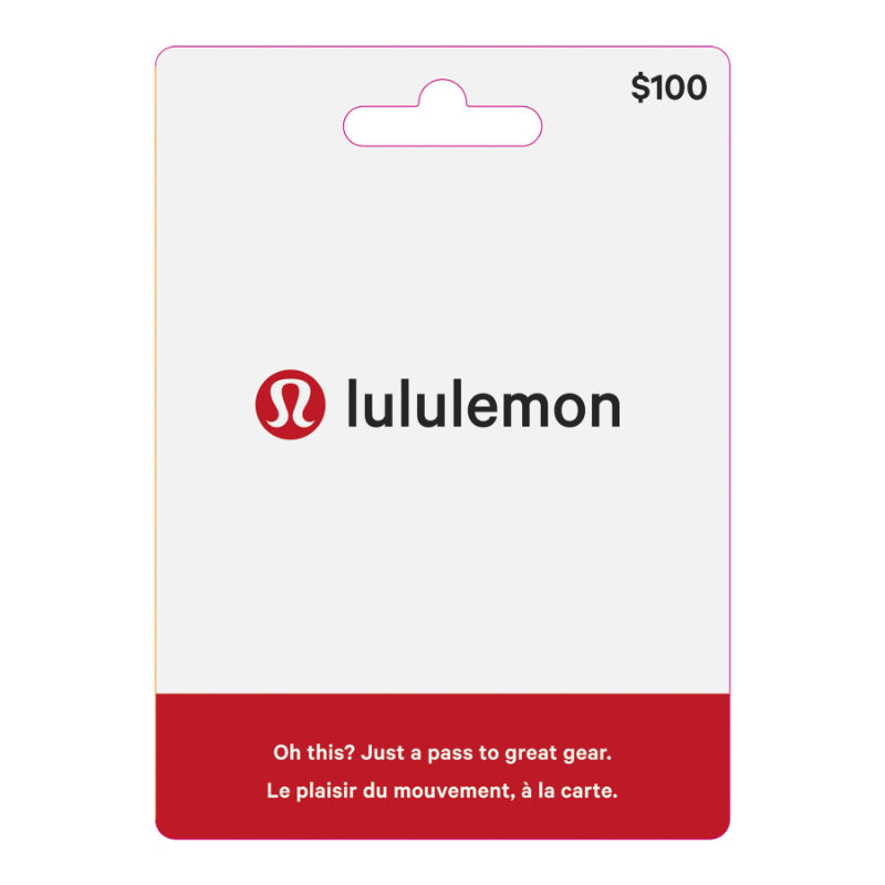 Lululemon Gift Card - $100