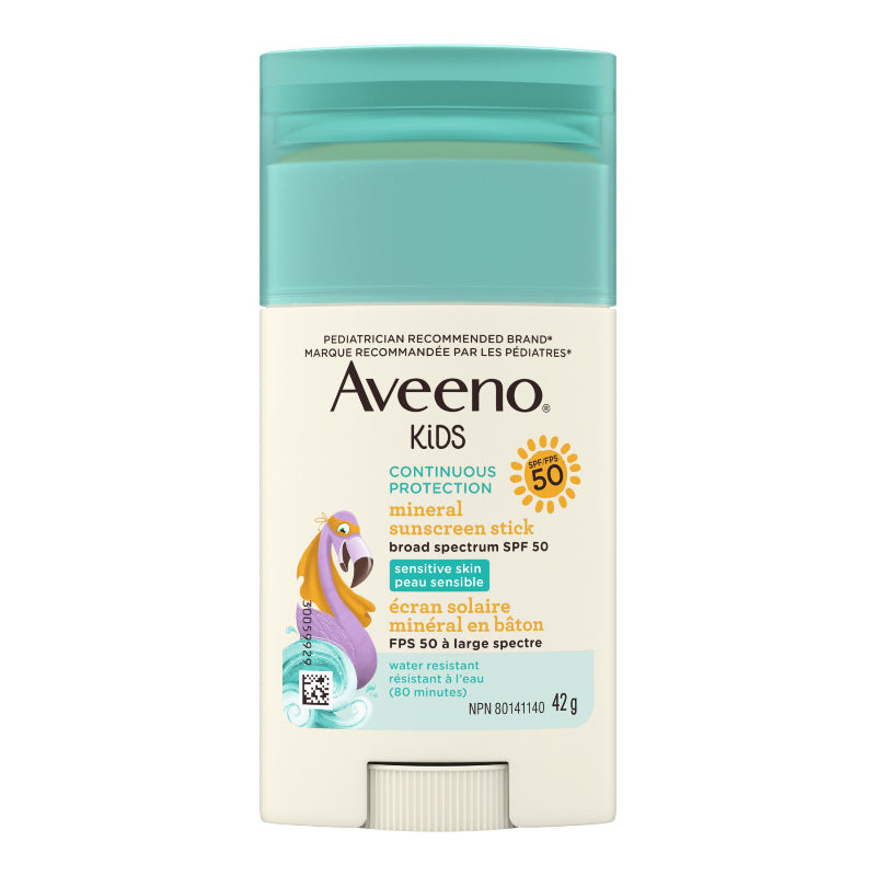 Aveeno Kids Continuous Protection Mineral Sunscreen Stick - SPF 50 - 42g