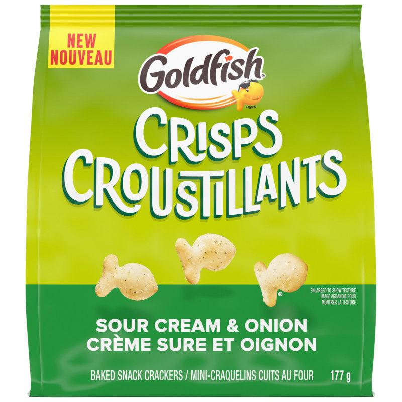 Goldfish Crisps Baked Snack Crackers - Sour Cream &amp; Onion - 117g