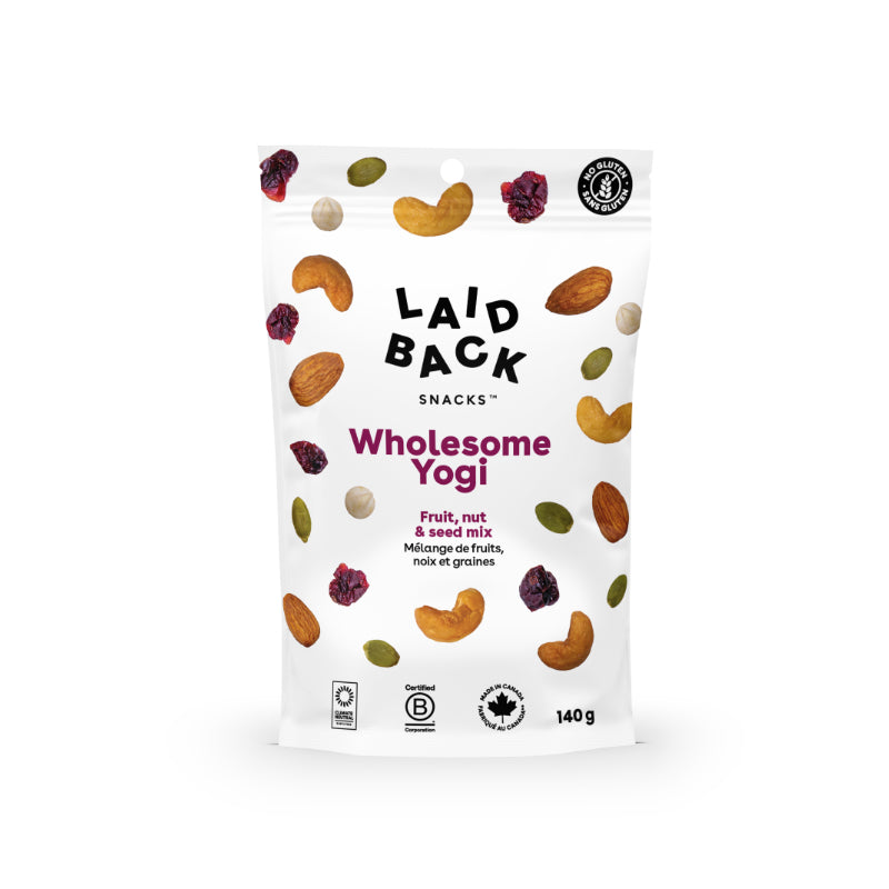 Laid Back Fruit, Nut & Seed Mix Snacks - Wholesome Yogi - 140g