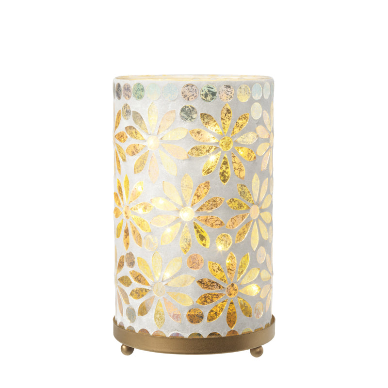 Collection by London Drugs Battery Operated Opal Mosaic Lamp - Large - 12x12x21cm