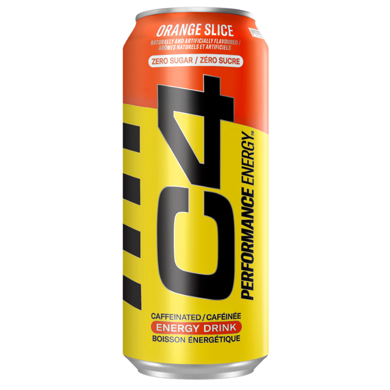 C4 Carbonated Zero Sugar Caffeinated Energy Drink - Orange Slice - 473ml