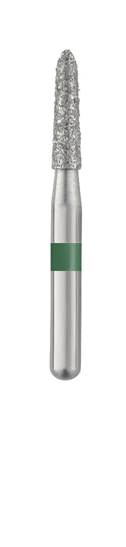 Piranha® Single Patient Use Diamonds – Curettage FG Extra Short Shank, Coarse, Size #877K-016C-SS, 1.6 mm Diameter, 25/Pkg