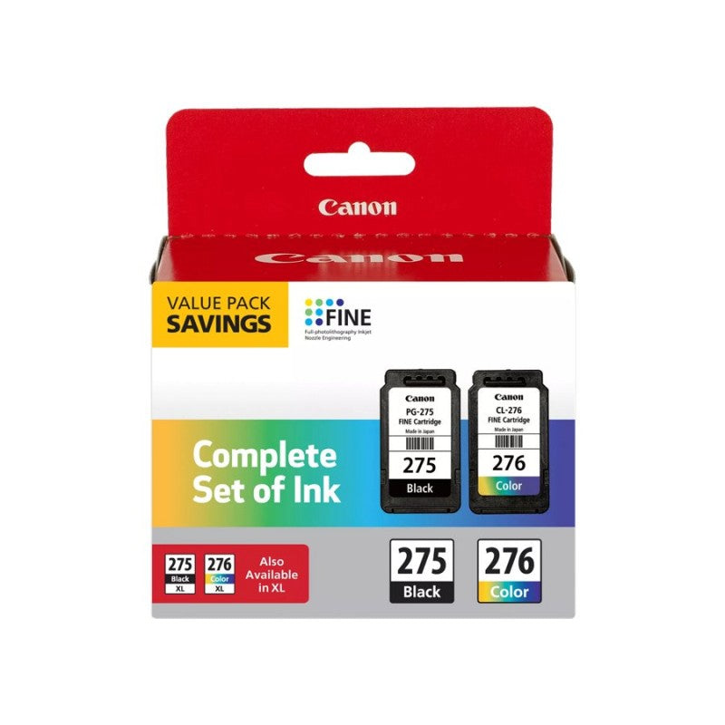 Canon PG-275/CL-276 Value Pack Ink Cartridge - Black, Color - 4982C008