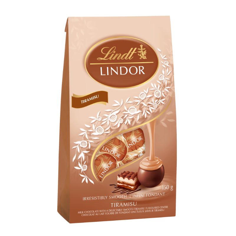 Lindt LINDOR Tiramisu Chocolate Truffles Bag - 150g