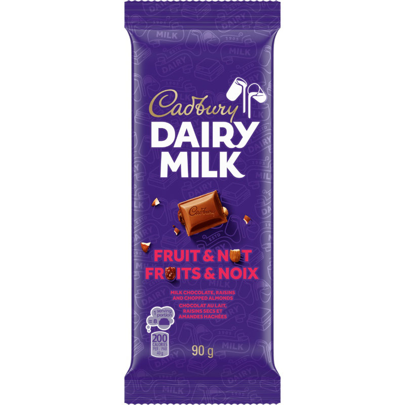 Cadbury Dairy Milk - Fruit and Nut - 90g