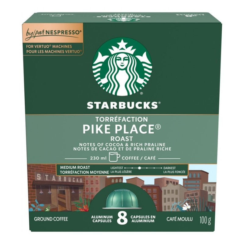 Starbucks Vertuo Coffee Capsules - Pike Place - 8s