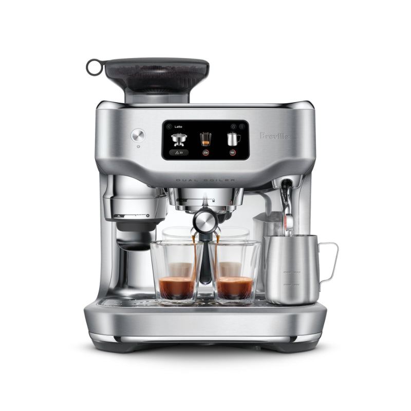 Breville Oracle Dual Boiler Coffee Machine with Milk Frother - Brushed Stainless Steel - BES995BSS1BNA1