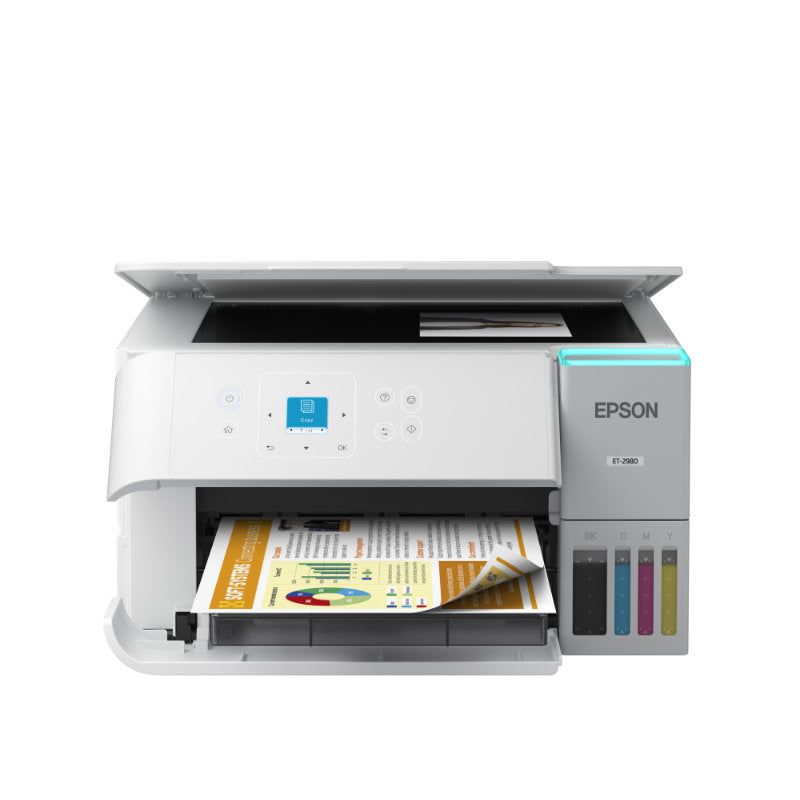 Epson EcoTank ET-2980 All-in-One Supertank Printer - White - C11CL41202