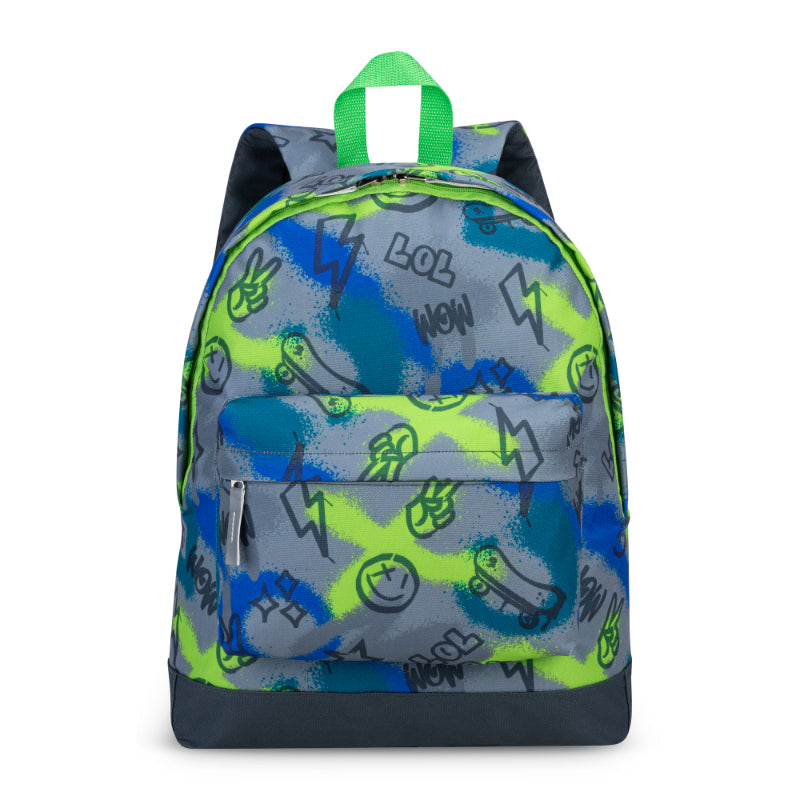 Trailblazer Poly Backpack - Grey/Blue Graffiti