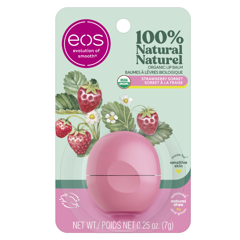 eos Lip Balm - Strawberry Sorbet - 7g