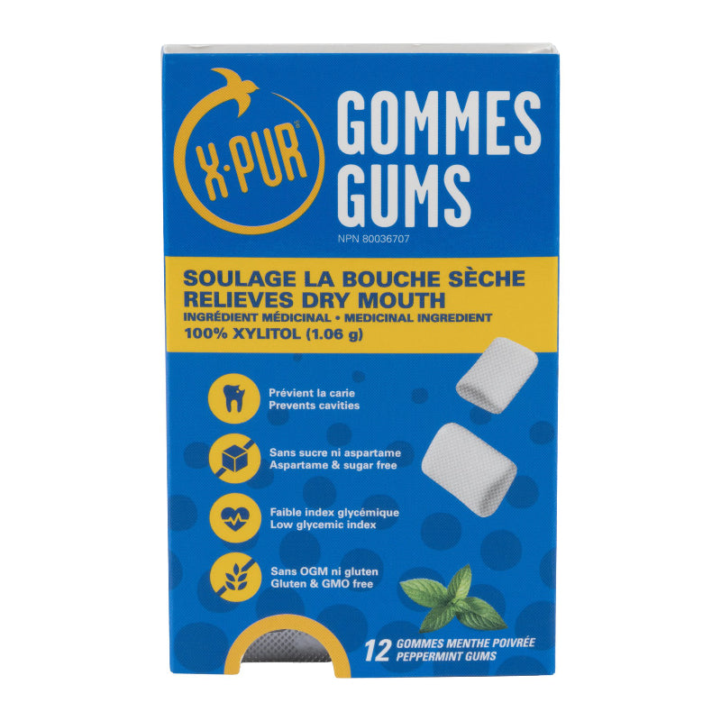 XPur Xylitol Gum Peppermint - 12's