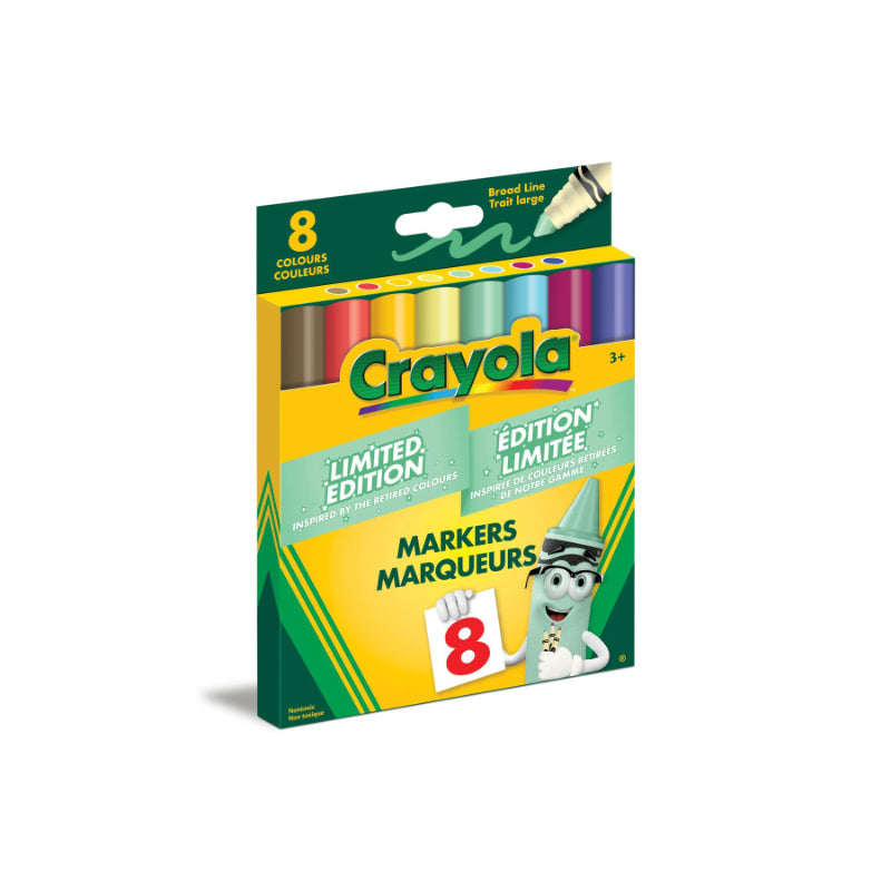 Crayola Limited Edition Inspired by the Retired Colours Markers - 8's