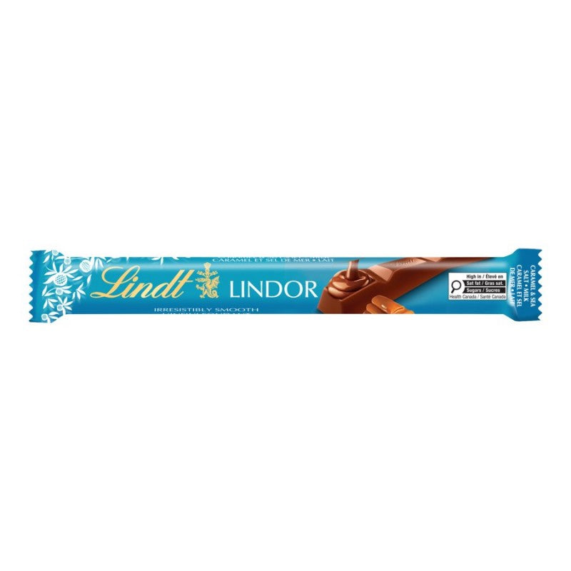 Lindt Lindor Milk Chocolate Bar - Caramel & Sea Salt - 38g