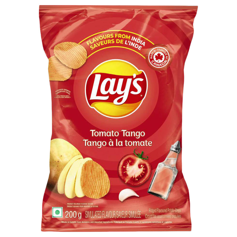 Lay's Tomato Tango Ridge Flavoured Potato Chips - 200g
