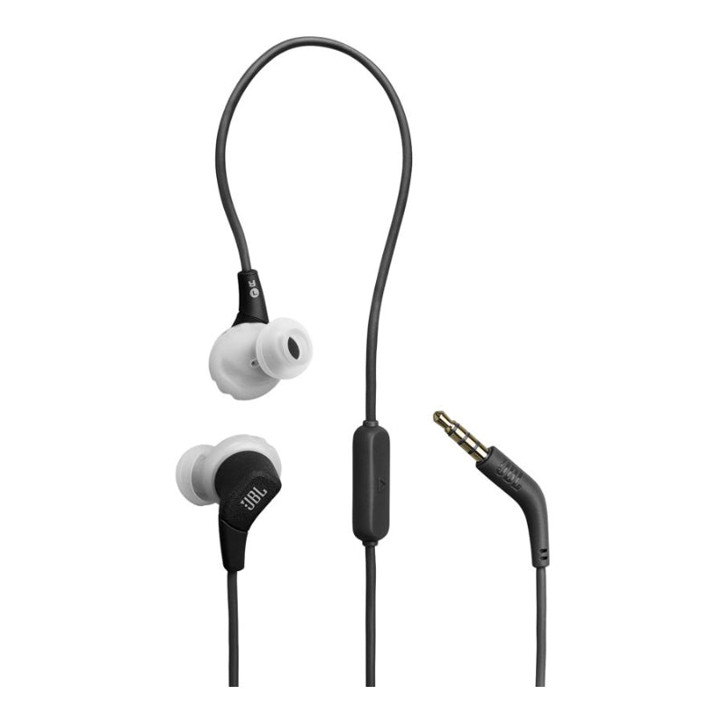 JBL Endurance RUN 3 Wired In-Ear Earphones - Black/Gray