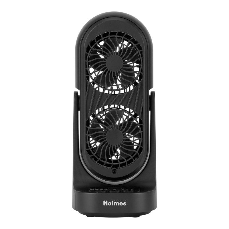 Holmes DuoBreeze Table Top Cooling Fan - Black - 13669