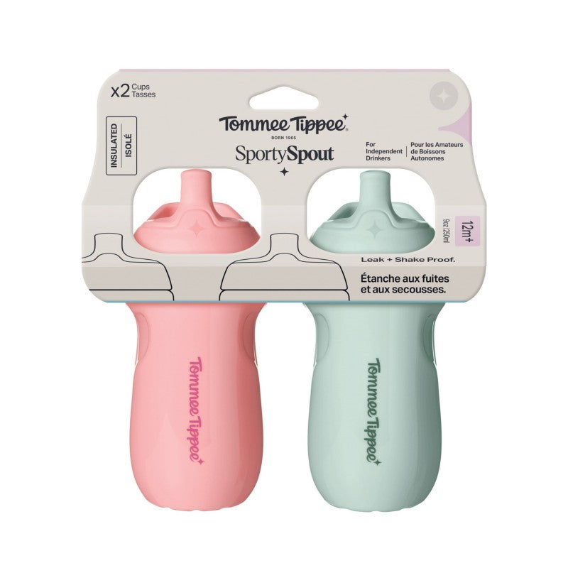 Tommee Tippee SportySpout Thermal Bottle Set - 250ml - 2 piece