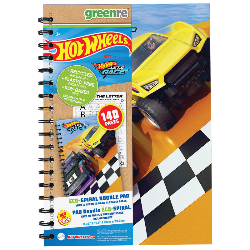 Hot Wheels Coil Notebook - 0.59X8X11.69mm