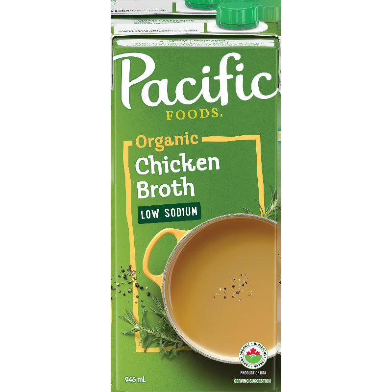 Pacific Organic Low Sodium Chicken Broth - 946ml