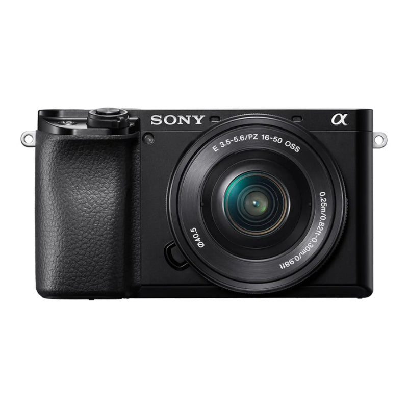 Sony 6100 APS-C Mirrorless Digital Camera with E PZ 16-50mm F/3.5-5.6 OSS Power Zoom Lens - Black - ILCE6100KB