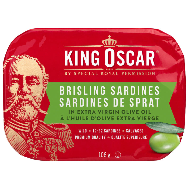 King Oscar Brisling Sardines - Extra Vigin Olive Oil - 106g