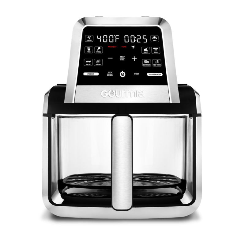Gourmia Fry 'N Fold Hot Air Fryer - Black/Silver - 7qt - GAF789