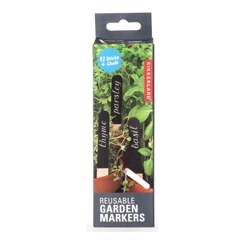Kikkerland Reusable Garden Markers - 12's
