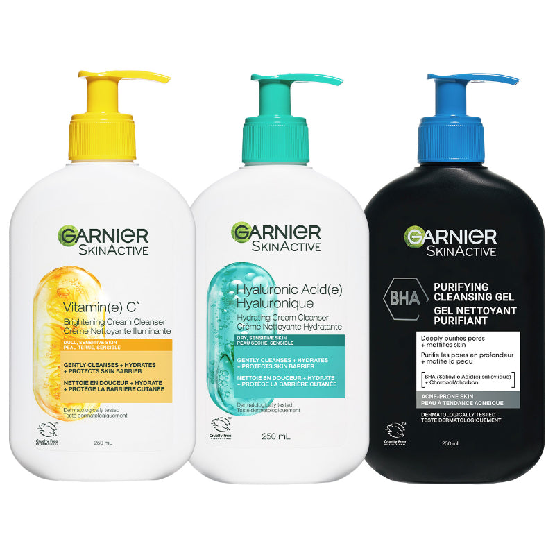Garnier SkinActive Vitamin C Brightening Cream Cleanser - 250ml
