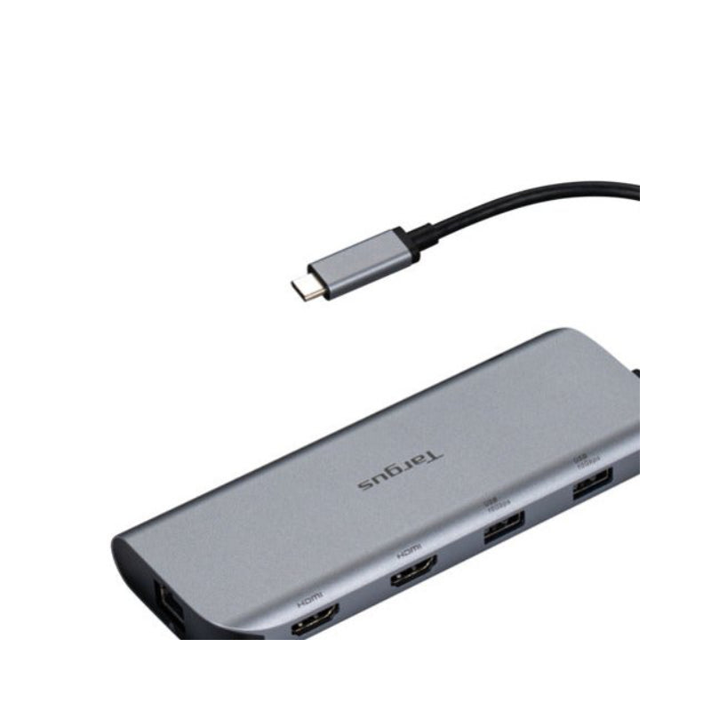 Targus USB-C to USB-C / HDMI / USB-A / Ethernet Docking Station - Silver - DOCK427GL