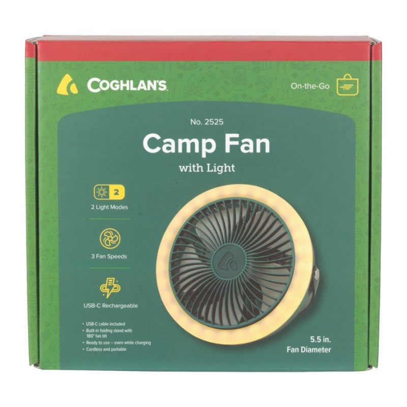 Coghlan's On-the-Go Camping Fan with LED Light