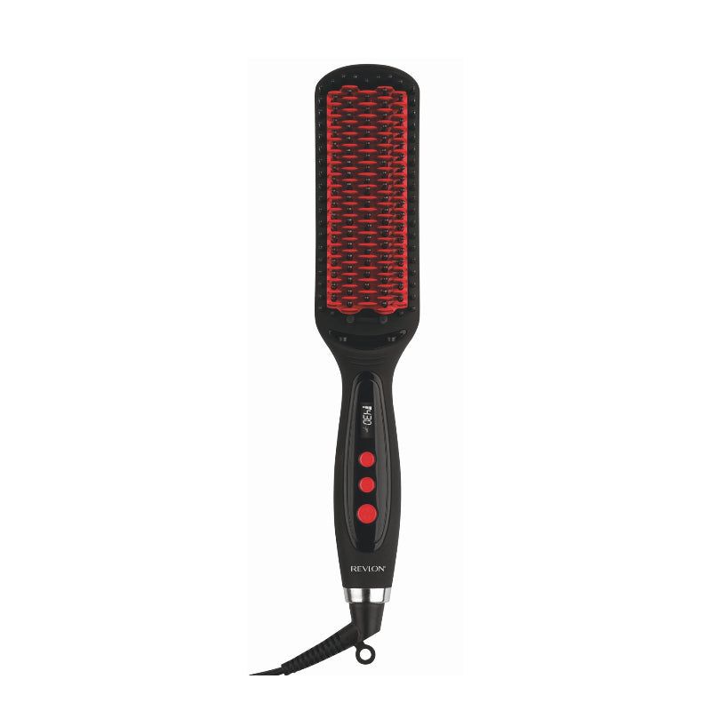 Revlon Smoothstay XL Hair Straightening Brush - Black/Red - RVST2218F